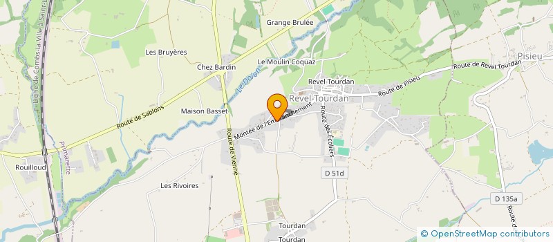 localisation de l'entreprise TOUSSAINT  REVEL-TOURDAN