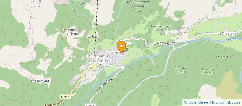 localisation de l'entreprise TOUSSAINT DECORATION  CHAMPAGNY-EN-VANOISE