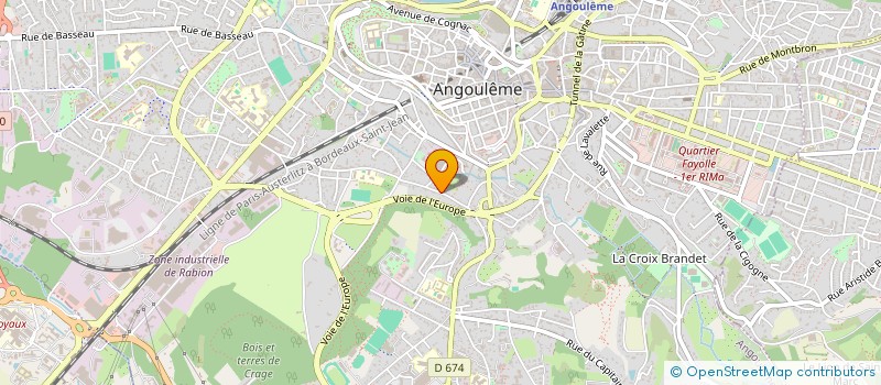 localisation de l'entreprise TOUSSAINT IN EXT PARTICIPATIONS à ANGOULEME