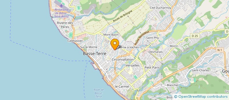 localisation de l'entreprise TOUSSAINT-LOUVERTURE  BASSE-TERRE