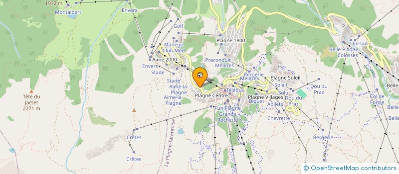 localisation de l'entreprise TOUSSAINT PAIRET  LA PLAGNE TARENTAISE