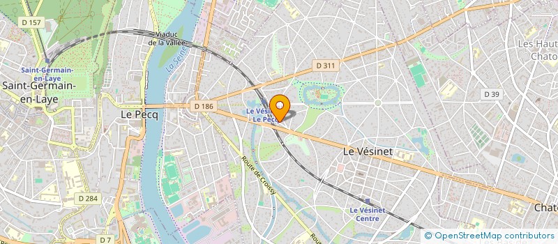 localisation de l'entreprise TOUSSAVAL  LE VESINET