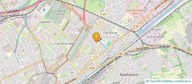 localisation de l'entreprise TOUSSIEUDIS  MULHOUSE