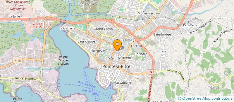 localisation de l'entreprise TOUT 9 RENOV  POINTE A PITRE