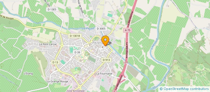 localisation de l'entreprise TOUT A 2 EUROS ET PLUS à PEZENAS