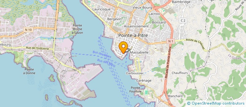 localisation de l'entreprise TOUT A DIX FRANCS à POINTE-A-PITRE