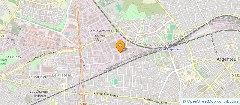 localisation de l'entreprise TOUT BEURRE à ARGENTEUIL