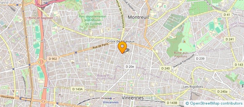 localisation de l'entreprise TOUT CAP SERVICES à MONTREUIL