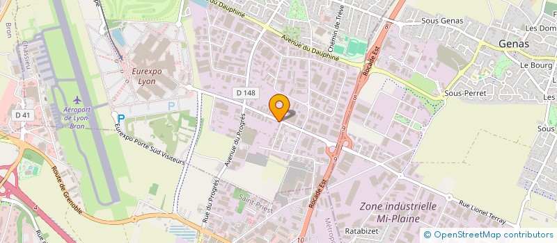 localisation de l'entreprise TOUT CARRELAGE ET BAIN à CHASSIEU