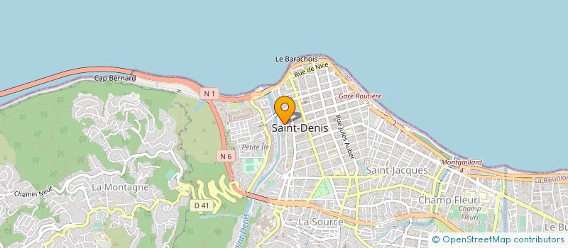 localisation de l'entreprise TOUT CLEAN à SAINT-DENIS