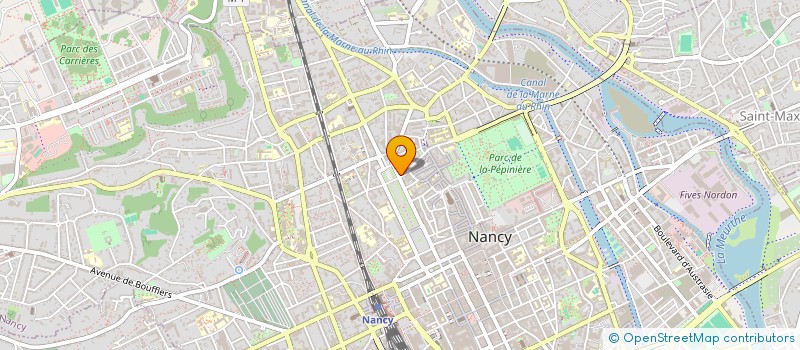 localisation de l'entreprise TOUT COMMENCE A L'EST  NANCY