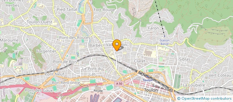 localisation de l'entreprise TOUT COMMENCE A LA VIGNE  TOULON