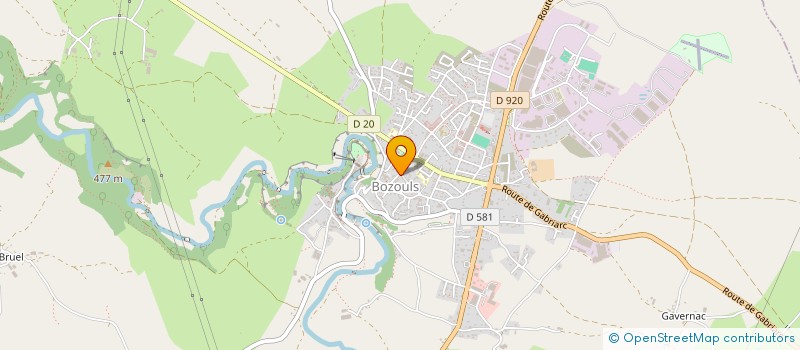 localisation de l'entreprise TOUT DE MON CRU  BOZOULS