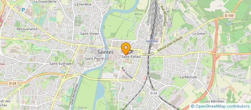 localisation de l'entreprise TOUT DEGO  SAINTES