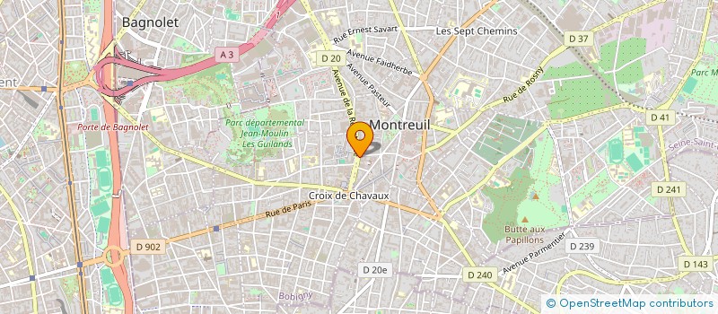 localisation de l'entreprise TOUT DEMONTAGE DE CLOISONS à MONTREUIL