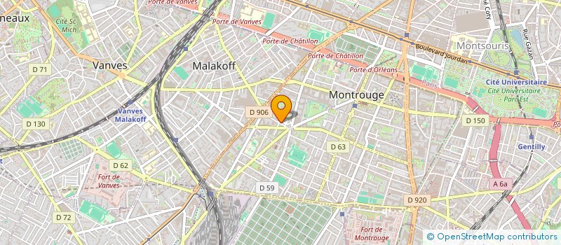 localisation de l'entreprise TOUT'ECLAT à MONTROUGE