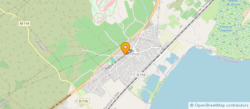 localisation de l'entreprise TOUT-ELEC 34  MIREVAL