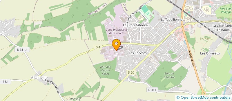 localisation de l'entreprise TOUT-ELEC-DREUX à VERNOUILLET