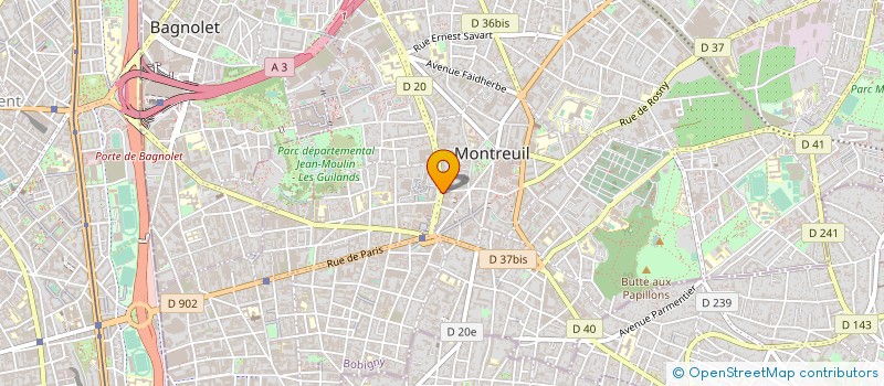 localisation de l'entreprise TOUT EMPLOI PARTIEL à MONTREUIL