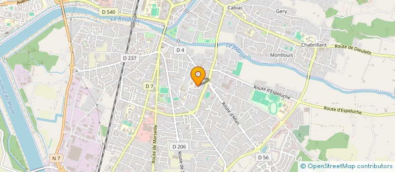 localisation de l'entreprise TOUT EN ANGLAIS  MONTELIMAR