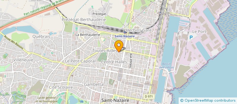 localisation de l'entreprise TOUT EN BOIS à SAINT-NAZAIRE