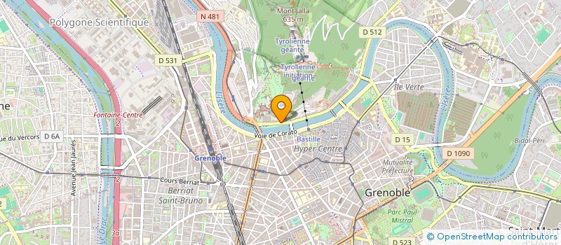 localisation de l'entreprise TOUT EN COULEUR à GRENOBLE