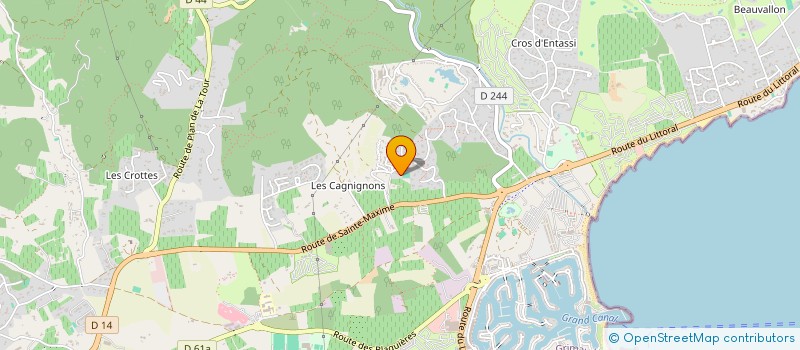 localisation de l'entreprise TOUT EN FITNESS à GRIMAUD