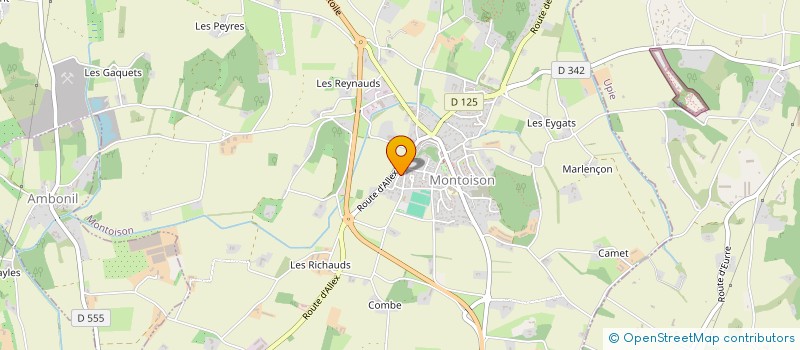 localisation de l'entreprise TOUT EN NUANCES  MONTOISON