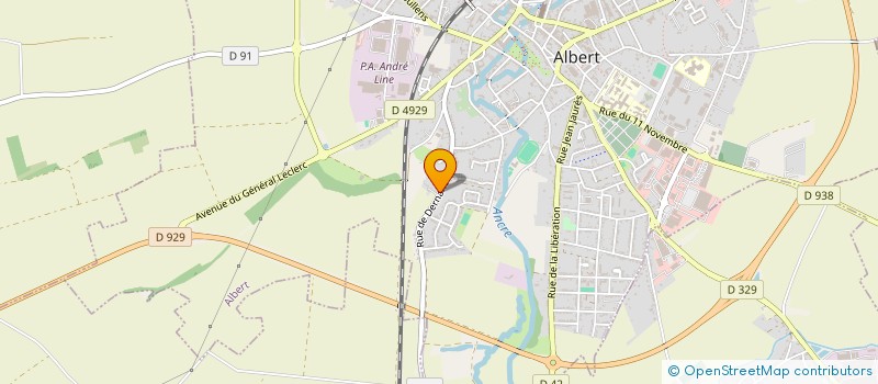 localisation de l'entreprise TOUT EN SOIE  ALBERT