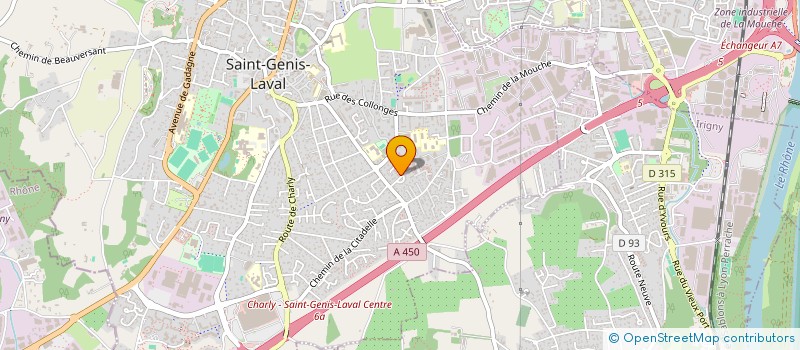 localisation de l'entreprise TOUT EN YOGA à SAINT-GENIS-LAVAL