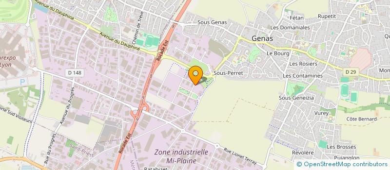 localisation de l'entreprise TOUT EST CLEAN  GENAS