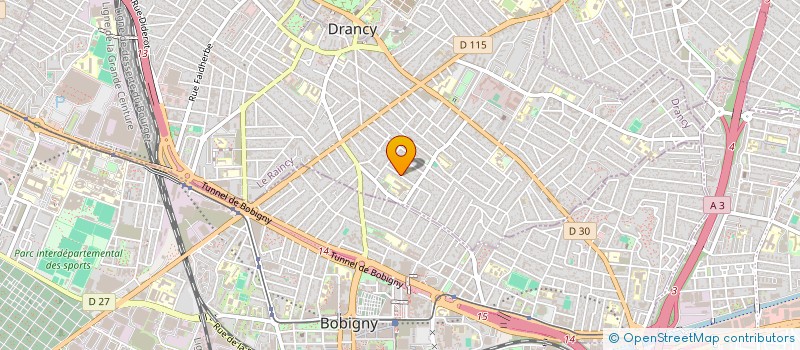 localisation de l'entreprise TOUT EST POUR LE BIEN (TEPLB)  DRANCY