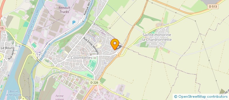 localisation de l'entreprise TOUT EST VRAI  COLOMBELLES