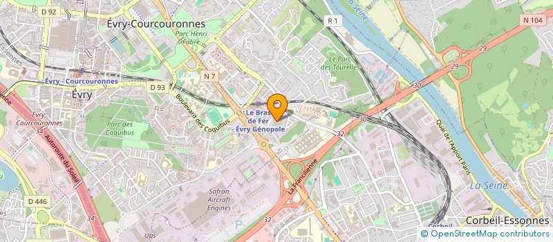 localisation de l'entreprise TOUT EVENT IMMO  EVRY-COURCOURONNES