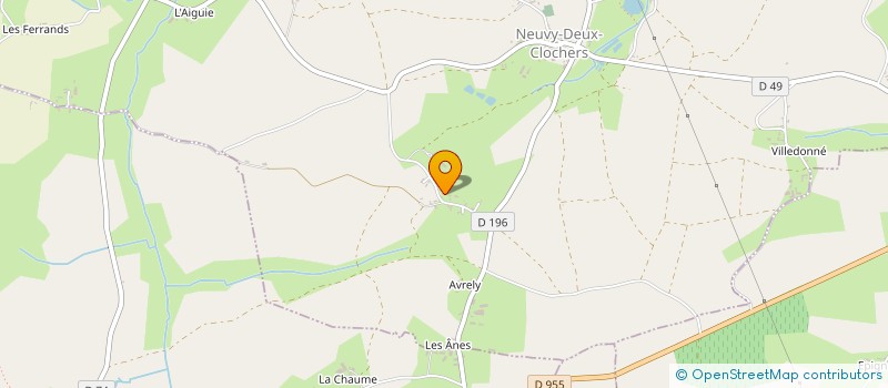 localisation de l'entreprise TOUT FEU TOUT FLAMME  NEUVY-DEUX-CLOCHERS