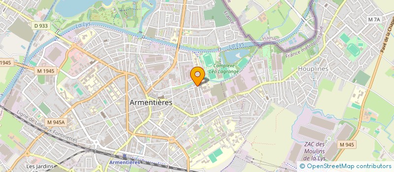 localisation de l'entreprise TOUT FRAIS  ARMENTIERES