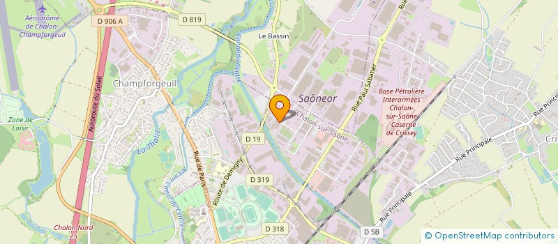 localisation de l'entreprise TOUT'HABITAT à CHALON-SUR-SAONE