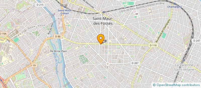 localisation de l'entreprise TOUT'IMMO à SAINT-MAUR-DES-FOSSES
