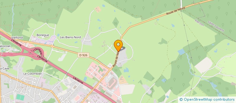 localisation de l'entreprise TOUT L'UNIVERS  VIERZON