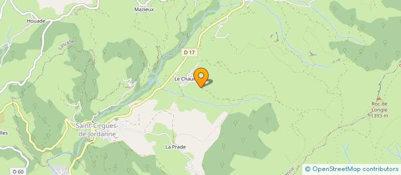 localisation de l'entreprise TOUT LA-HAUT à SAINT-CIRGUES-DE-JORDANNE