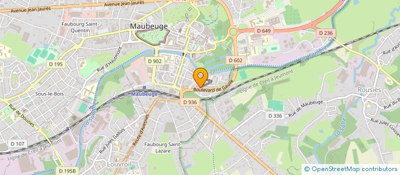 localisation de l'entreprise TOUT LE MONDE A DROIT AUX BONHEURS  MAUBEUGE