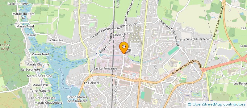 localisation de l'entreprise TOUT LE POLYESTER à LES SABLES D'OLONNE