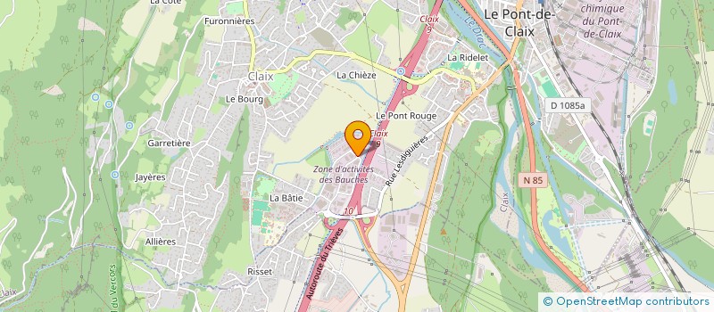 localisation de l'entreprise TOUT MATERIEL SIGNALETIQUE à CLAIX