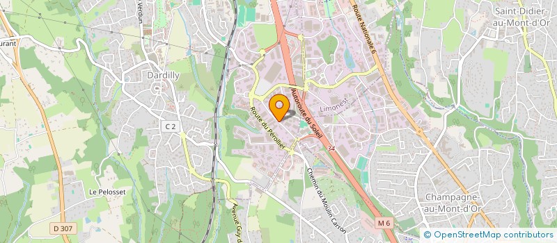 localisation de l'entreprise TOUT MENUISERIE  DARDILLY