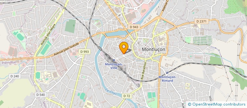 localisation de l'entreprise TOUT NET à MONTLUCON