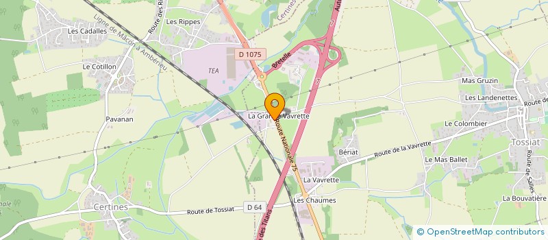 localisation de l'entreprise TOUT PAR CAMION à TOSSIAT