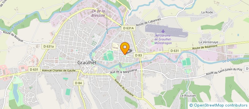 localisation de l'entreprise TOUT PART DE LA  GRAULHET