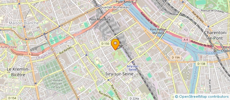 localisation de l'entreprise TOUT PART DU CENTRE - MASSO SOPHRO  IVRY-SUR-SEINE