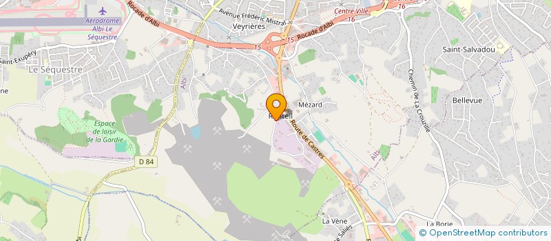 localisation de l'entreprise TOUT PNEU & ENTRETIEN à ALBI