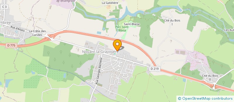 localisation de l'entreprise TOUT POUR AUTO à SEGRE-EN-ANJOU BLEU